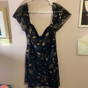 🏷 **TOBI** black & rose gold sequin dress